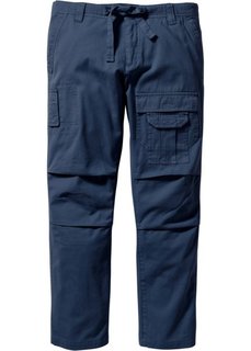Брюки-карго Regular Fit Straight, низкий + высокий рост (U + S) (темно-синий) Bonprix