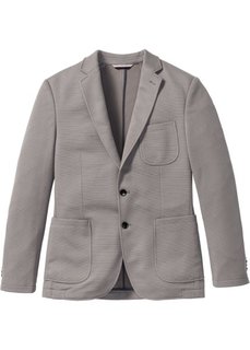 Пиджак Slim Fit из структурного материала, cредний рост (N) (серый) Bonprix