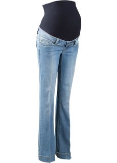 Мода для беременных: расклешенные джинсы (голубой выбеленный) Bonprix