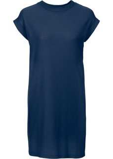 Платье из структурного трикотажа (темно-синий) Bonprix