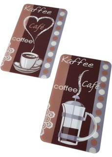 Защитные пластины для плиты Аромат кофе (2 шт.) (коричневые/различные расцветки) Bonprix