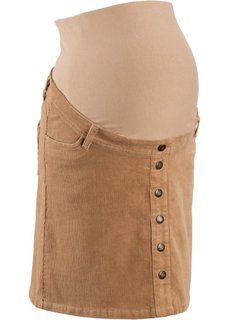 Мода для беременных: вельветовая юбка до колена (светло-кофейный) Bonprix