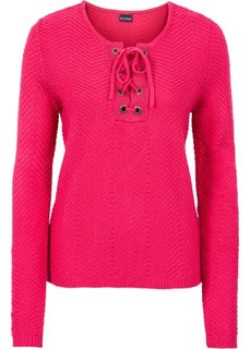 Пуловер (ярко-розовый) Bonprix