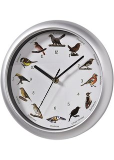 Часы с имитацией птичьих голосов (различные расцветки + серебристый) Bonprix
