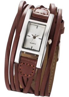 Женские наручные часы Эстель (коричневый) Bonprix