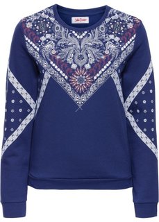 Свитшот с принтом (синий с рисунком) Bonprix