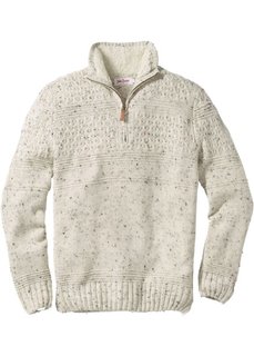 Пуловер Regular Fit (натуральный меланж) Bonprix
