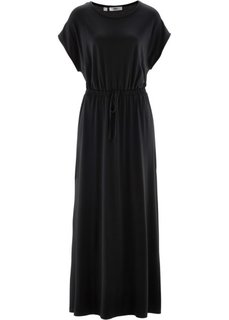 Макси-платье с фантазийным принтом (черный) Bonprix
