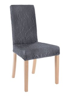 Чехол для стула Меланж (антрацитовый) Bonprix
