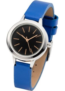 Наручные часы контрастной расцветки (синий/кремовый) Bonprix