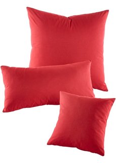 Наволочки для подушек Линон (2 шт.) (красный) Bonprix