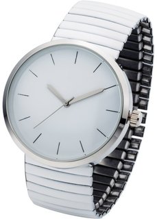 Часы на эластичном браслете (белый) Bonprix