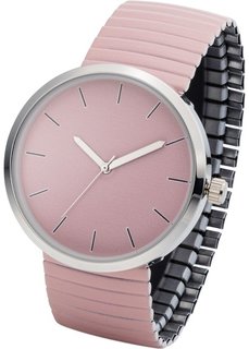 Часы на эластичном браслете (розовый) Bonprix