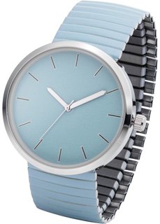 Часы на эластичном браслете (нежно-голубой) Bonprix