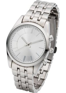 Наручные часы с металлическим браслетом (серебристый/серебристый) Bonprix