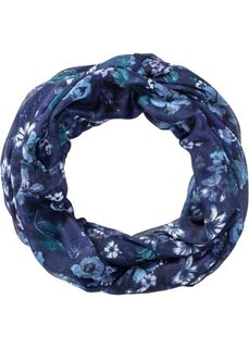 Узорчатый шарф-снуд (нежно-фиолетовый/нежно-голубой/темно-синий в цветочек) Bonprix