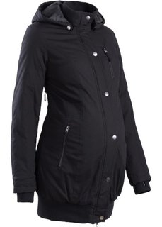 Для будущих мам: куртка с капюшоном (черный) Bonprix