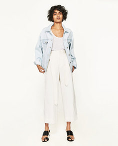 Джинсовая куртка с вышивкой «фрукты» Zara