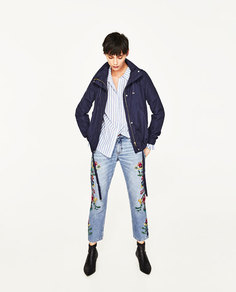 Короткая куртка из водоотталкивающей ткани Zara
