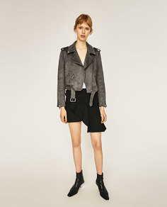 Куртка из искусственной замши Zara