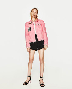 Джинсовая куртка kiss band Zara