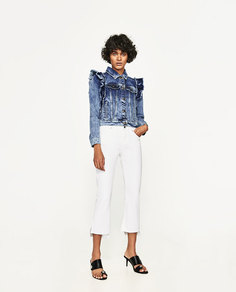 Джинсовая куртка с воланами Zara