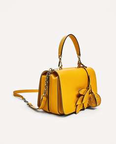Мини-сумка с деталями в виде листьев Zara