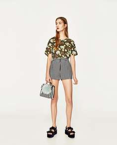 Двухцветная сумка в полоску Zara