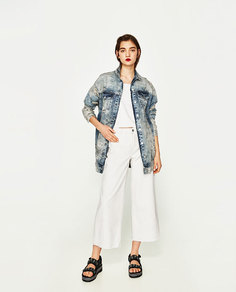 Джинсовка с принтом Zara