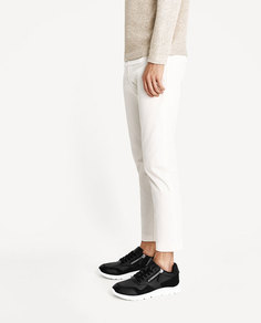 Черные кроссовки с молниями с боковых сторон Zara