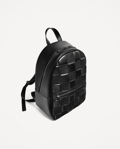 Черный стеганый рюкзак для ноутбука с диагональю 13" Zara