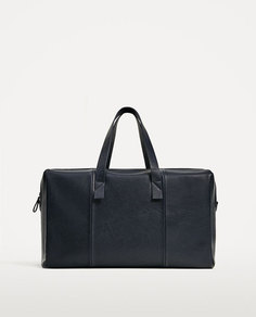 Синяя сумка-боулинг Zara