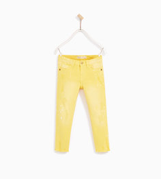 Брюки с принтом «брызги краски» Zara