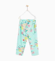 Брюки из струящейся ткани Zara