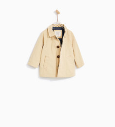Плащ с потайными пуговицами Zara