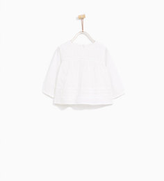 Блуза в романтическом стиле с вышивкой Zara