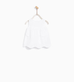 Топ с вышивкой Zara