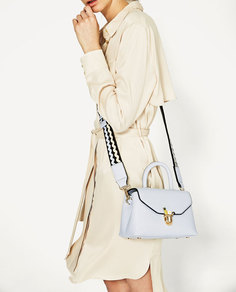 Сумка с застежкой с деталями Zara
