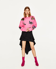Толстовка с нашивками Zara