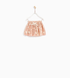 Юбка из тюля с вышитыми звездами Zara
