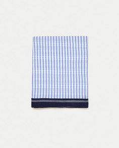 Шарф из хлопка в полоску Zara