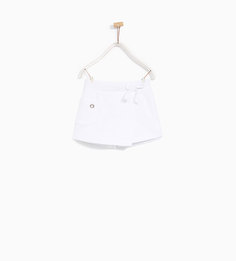 Юбка-шорты с люверсами и бантом Zara