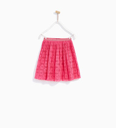 Кружевная плиссированная юбка Zara