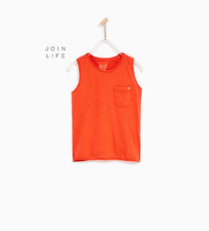 Базовый топ без рукавов Zara