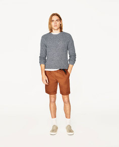 Шорты с ремнем Zara