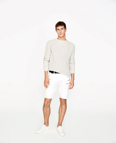 Шорты в байкерском стиле Zara