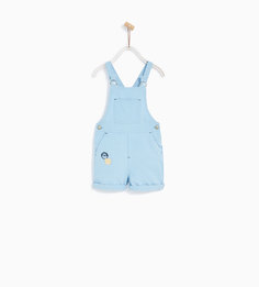 Комбинезон изо льна с нашивками Zara