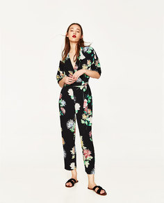 Комбинезон с цветочным принтом Zara