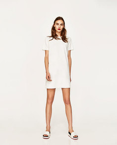 Платье с прорезиненным принтом Zara
