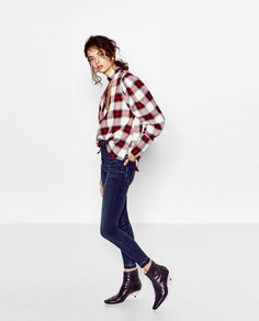 Джинсы с высокой посадкой Zara